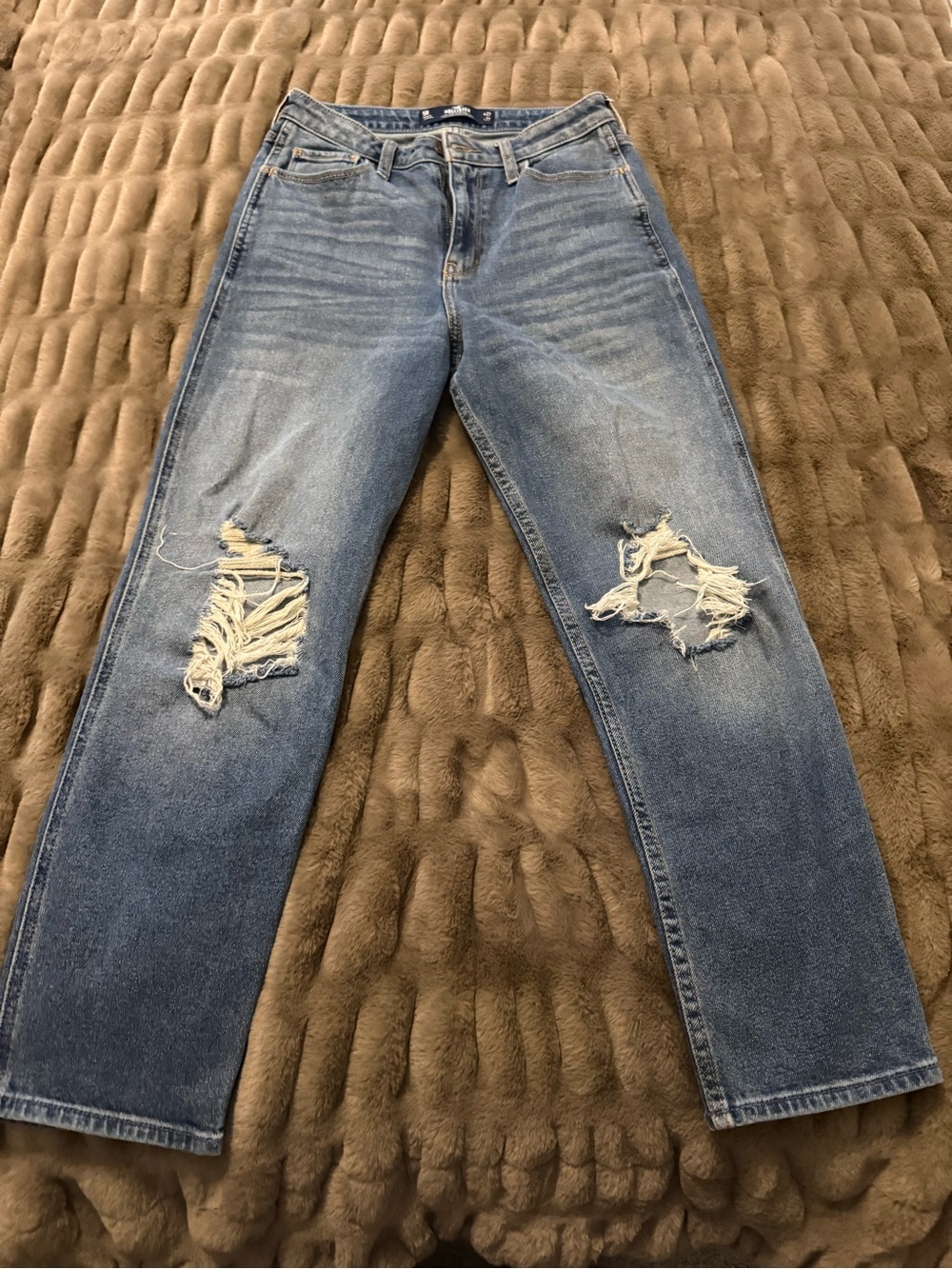Women’s Distressed Blue Denim Jeans